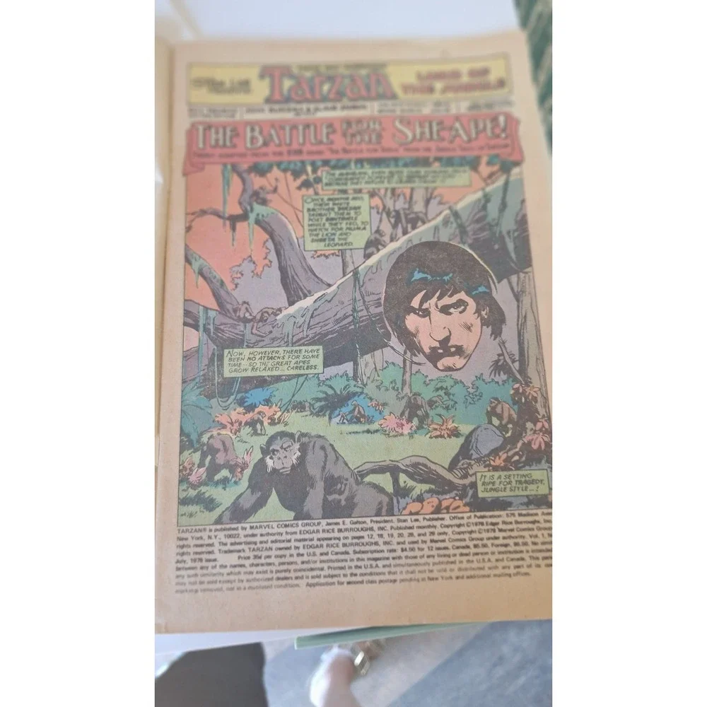 TARZAN LORD OF THE JUNGLE #14 MARVEL COMICS 1978 BRONZE AGE COMIC BOOK